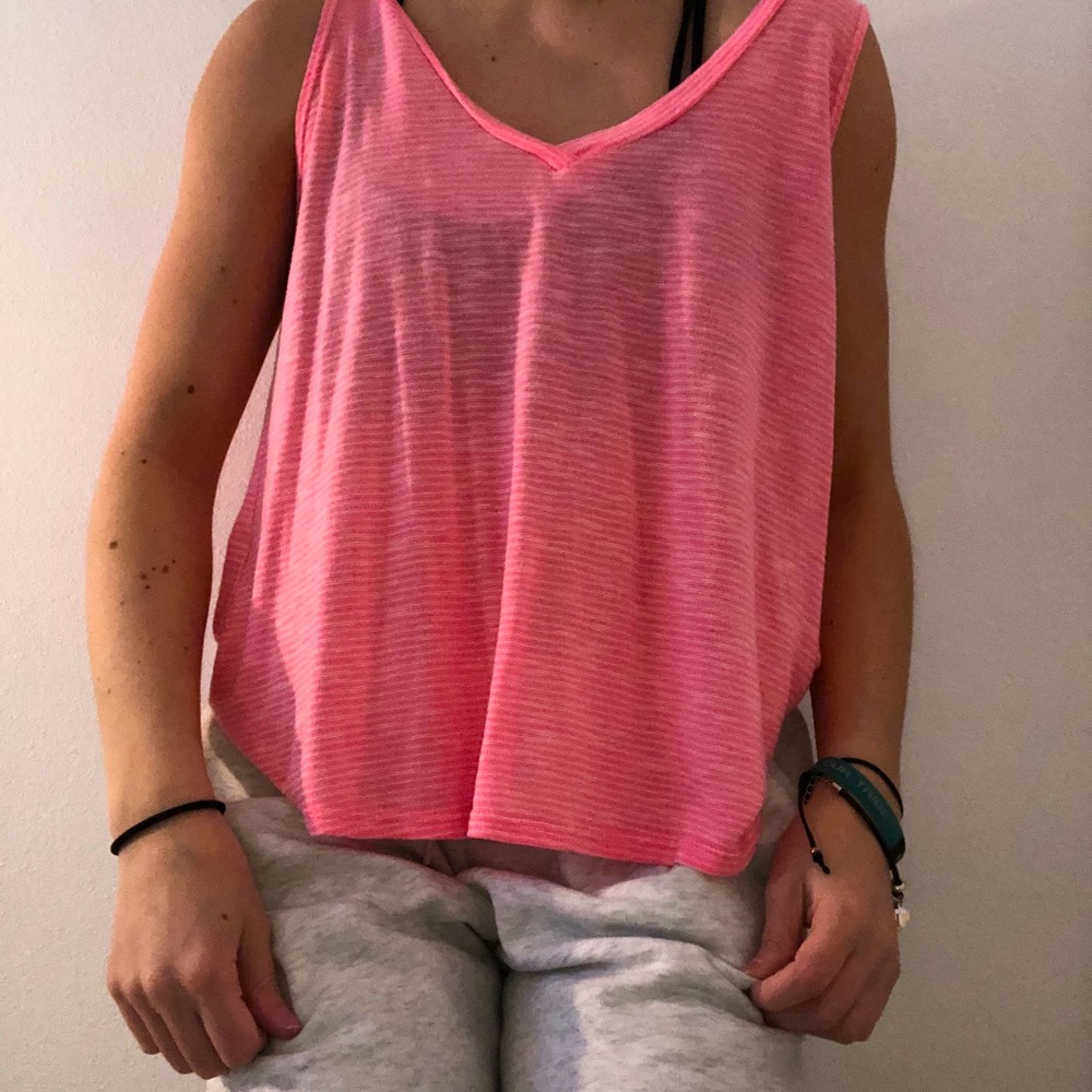 Pink athletic top